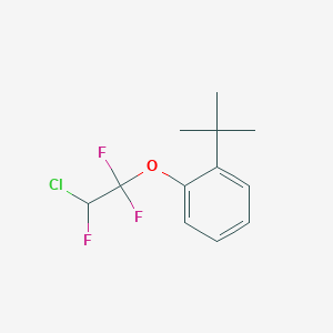 molecular formula C12H14ClF3O B6313195 4-(2-Chloro-1,1,2-trifluoroethyl)-(t-butyl)benzene CAS No. 1858256-97-9