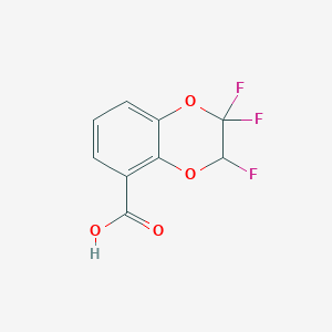 molecular formula C9H5F3O4 B6313213 2,2,3-Trifluoro-1,4-benzodioxan-5-carboxylic acid CAS No. 1858241-60-7