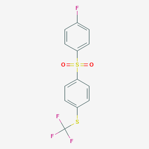 molecular formula C13H8F4O2S2 B6313239 4-Fluoro-4'-(trifluoromethylthio)diphenylsulfone CAS No. 1858256-37-7