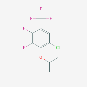 molecular formula C10H8ClF5O B6313244 6-Chloro-2,3-difluoro-4-(trifluoromethyl)-isopropoxybenzene CAS No. 1858249-61-2