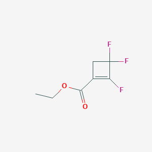 molecular formula C7H7F3O2 B6313245 2,3,3-Trifluoro-1-cyclobutene-1-carboxylic acid ethyl ester CAS No. 1858242-51-9