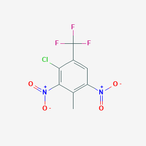 molecular formula C8H4ClF3N2O4 B6313292 3-Chloro-2,6-dinitro-4-(trifluoromethyl)toluene CAS No. 1858251-78-1