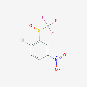 molecular formula C7H3ClF3NO3S B6313331 4-Chloro-3-(trifluoromethylsulfinyl)nitrobenzene CAS No. 1357626-44-8