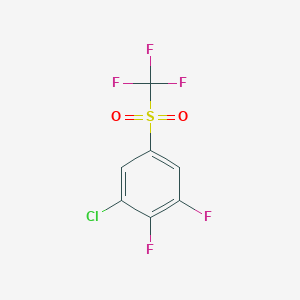 molecular formula C7H2ClF5O2S B6313343 5-Chloro-3,4-difluoro-(trifluoromethylsulfonyl)benzene CAS No. 1858250-43-7