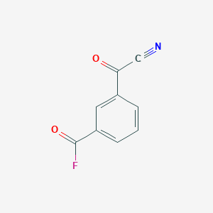 molecular formula C9H4FNO2 B6313344 3-(Fluorocarbonyl)benzoyl cyanide CAS No. 1858255-13-6