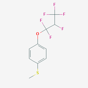 molecular formula C10H8F6OS B6313346 4-(1,1,2,3,3,3-Hexafluoropropoxy)(methylthio)benzene CAS No. 1858241-46-9