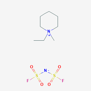 molecular formula C8H18F2N2O4S2 B6313351 1-Ethyl-1-methylpiperidinium bis(fluorosulfonyl)imide, 99.9% CAS No. 1195842-90-0