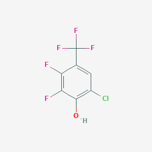 molecular formula C7H2ClF5O B6313359 2-Chloro-5,6-difluoro-4-(trifluoromethyl)phenol CAS No. 1858251-03-2