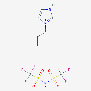 molecular formula C8H9F6N3O4S2 B6313374 1-Allyl-3-H-imidazolium bis(trifluoromethanesulfonyl)imide, 99% CAS No. 1584106-36-4