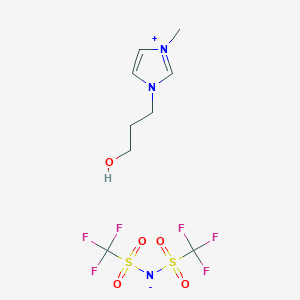 molecular formula C9H13F6N3O5S2 B6313384 1-(3-Hydroxypropyl)-3-methylimidazolium bis(trifluoromethanesulfonyl)imide;  99.5% CAS No. 827027-30-5