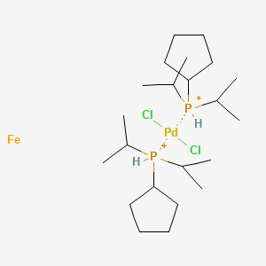 Dichloro[1,1'-bis(diisopropylphosphino)ferrocene]palladium (II), 99%
