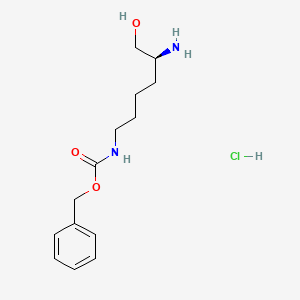 molecular formula C14H23ClN2O3 B6313511 N-epsilon-benzyloxycarbonyl-L-lysinol hydrochloride CAS No. 112803-88-0