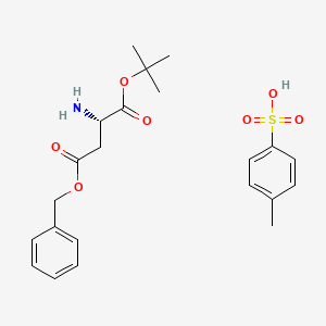 molecular formula C22H29NO7S B6313523 L-Aspartic acid alpha-t-butyl beta-benzyl ester tosylate (H-L-Asp(Bzl)-OtBu.Tos) CAS No. 1301706-84-2