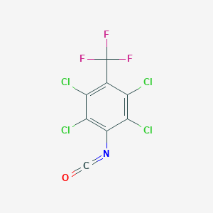 molecular formula C8Cl4F3NO B6313531 2,3,5,6-Tetrachloro-4-(trifluoromethyl)phenyl isocyanate, 99% CAS No. 1301739-83-2