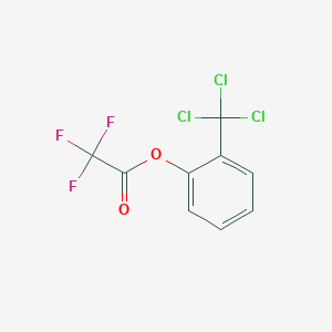 molecular formula C9H4Cl3F3O2 B6313532 2-(Trichloromethyl)phenyl trifluoroacetate, 99% CAS No. 1301739-92-3