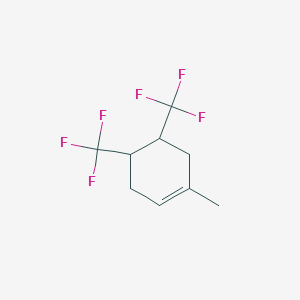 molecular formula C9H10F6 B6313594 1-Methyl-3,4-bis(trifluormethyl)cyclohexen-1-ene, 97% CAS No. 1301739-59-2