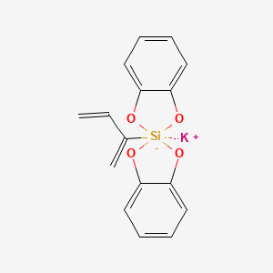 molecular formula C16H13KO4Si B6313632 Potassium bis(1,2-benzenediolato)(1,3-butadien-2-yl)silicate;  98% CAS No. 1021940-25-9
