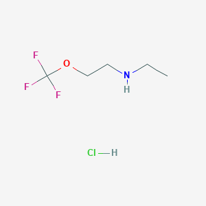 molecular formula C5H11ClF3NO B6313664 N-Ethyl-[2-(trifluoromethoxy)ethyl]amine hydrochloride, 98% CAS No. 1301739-19-4
