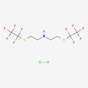 molecular formula C8H10ClF10NS2 B6313675 Bis[2-(pentafluoroethylthio)ethyl]amine hydrochloride CAS No. 1286744-04-4