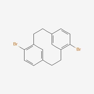 molecular formula C16H14Br2 B6313686 (S)-4,12-Dibromo[2.2]paracyclophane, 98%, ee 98% CAS No. 55705-28-7