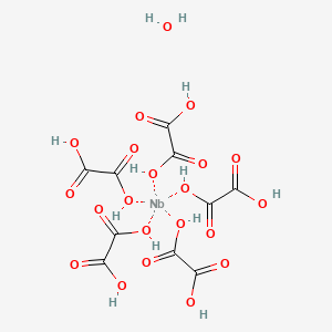 molecular formula C10H12NbO21 B6313735 五氧化二铌草酸盐水合物 CAS No. 1660137-09-6