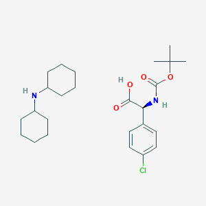 molecular formula C25H39ClN2O4 B6313764 N-alpha-t-Butyloxycarbonyl-4-chloro-L-phenylglycine dicyclohexylamine (Boc-L-Phg(4-Cl)-OH.DCHA) CAS No. 917027-03-3