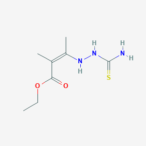 Ethyl 3-(2-(aminothioxomethyl)hydrazino)-2-methylbut-2-enoate