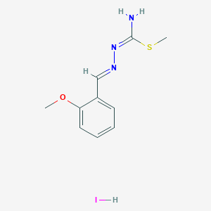 2,3-Diaza-4-(2-methoxyphenyl)-1-methylthiobuta-1,3-dienylamine hydroiodide