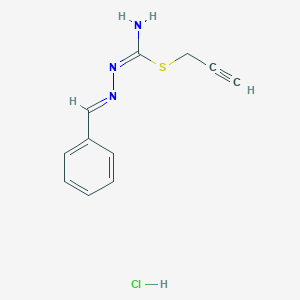 molecular formula C11H12ClN3S B6313838 2,3-Diaza-4-phenyl-1-prop-2-ynylthiobuta-1,3-dienylamine hydrochloride CAS No. 1274947-97-5