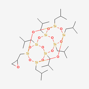 molecular formula C31H68O13Si8 B6313888 Epoxypropylheptaisobutyl-T8-silsesquioxane;  95% CAS No. 622404-23-3