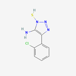 molecular formula C8H7ClN4S B6313892 4-Amino-3-mercapto-5-(2-chlorophenyl)-[1,2,3]-triazole;  98% CAS No. 1274903-26-2
