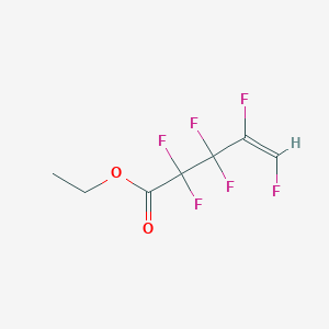 molecular formula C7H6F6O2 B6313908 Ethyl 2,2,3,3,4,5-hexafluoropent-4-enoate;  98% CAS No. 1262424-14-5