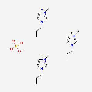 molecular formula C21H39N6O4P B6313910 1-Methyl-3-propylimidazolium phosphate;  99% CAS No. 817575-04-5