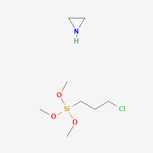molecular formula C8H20ClNO3Si B6313962 Poly(ethylenimine), trimethoxysilylpropyl modified, 50% in isopropanol CAS No. 75132-84-2