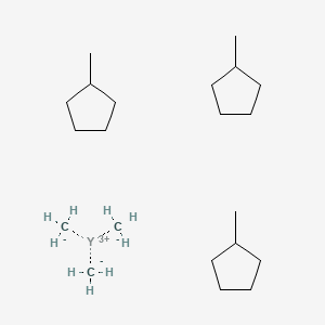 molecular formula C21H45Y B6313984 三(甲基环戊二烯基)钇，(99.9% Y) (REO) CAS No. 329735-72-0