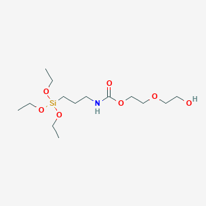 molecular formula C14H31NO7Si B6314007 N-(三乙氧基甲硅烷基丙基)-O-聚(环氧乙烷)氨基甲酸酯 CAS No. 74695-91-3