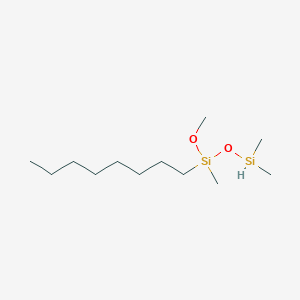 molecular formula C12H30O2Si2 B6314012 (40-60%)Methylhydro-(40-60%)Methyloctylsiloxane copolymer CAS No. 68554-69-8