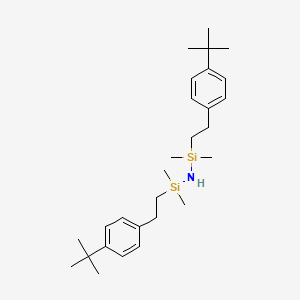 molecular formula C28H47NSi2 B6314016 1,3-Di(4-t-butylphenethyl)tetramethyldisilazane CAS No. 261527-68-8