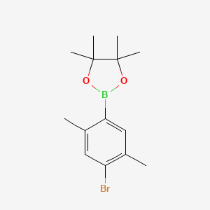 molecular formula C14H20BBrO2 B6314050 2-(4-Bromo-2,5-dimethylphenyl)-4,4,5,5-tetramethyl-1,3,2-dioxaborolane CAS No. 924964-16-9