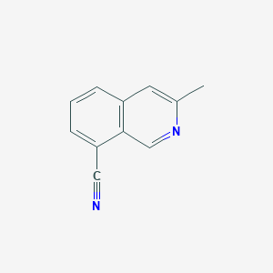 molecular formula C11H8N2 B6314066 3-Methylisoquinoline-8-carbonitrile CAS No. 1416714-28-7