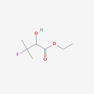 molecular formula C7H13FO3 B6314075 Ethyl 3-fluoro-2-hydroxy-3-methylbutanoate CAS No. 83769-18-0