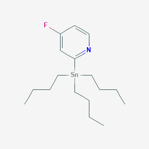 molecular formula C17H30FNSn B6314090 4-Fluoro-2-(tributylstannyl)pyridine, 95% CAS No. 1684422-75-0