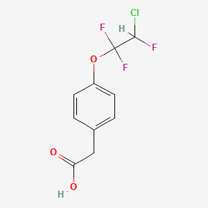 molecular formula C10H8ClF3O3 B6314101 4-(2-Chloro-1,1,2-trifluoroethoxy)phenylacetic acid, 97% CAS No. 2088945-52-0
