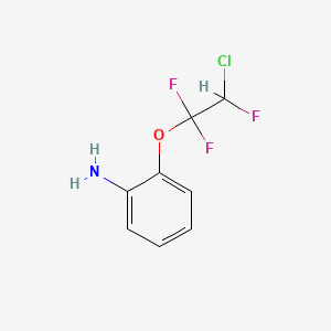 molecular formula C8H7ClF3NO B6314109 2-(1,1,2-三氟-2-氯乙氧基)苯胺 CAS No. 401-02-5