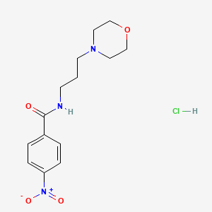 molecular formula C14H20ClN3O4 B6314120 N-(3-Morpholin-4-ylpropyl)-4-nitrobenzamide hydrochloride CAS No. 1603-33-4