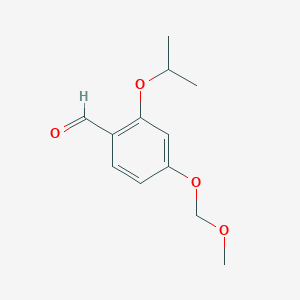 molecular formula C12H16O4 B6314131 2-Isopropoxy-4-(methoxymethoxy)benzaldehyde CAS No. 1165713-38-1