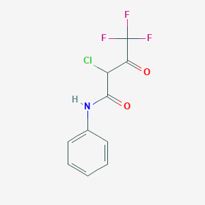 molecular formula C10H7ClF3NO2 B6314146 N-Phenyl-2-chloro-4,4,4-trifluoroacetoacetamide CAS No. 2301850-86-0