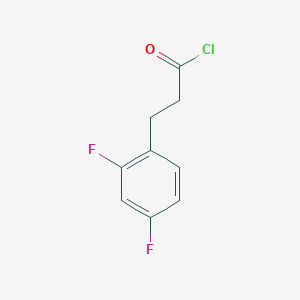 molecular formula C9H7ClF2O B6314153 3-(2,4-Difluorophenyl)propanoyl chloride CAS No. 162549-39-5