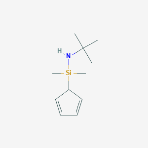 molecular formula C11H21NSi B6314174 N-(tert-Butyl)-N-(cyclopentadienyldimethylsilyl)amine CAS No. 135610-09-2