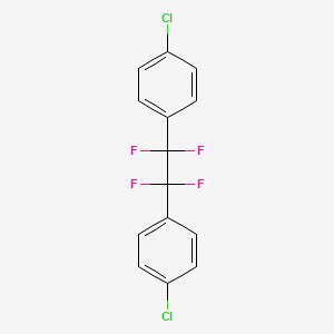 molecular formula C14H8Cl2F4 B6314177 1,1'-(1,1,2,2-Tetrafluoro-1,2-ethanediyl)bis(4-chlorobenzene);  98% CAS No. 791-57-1